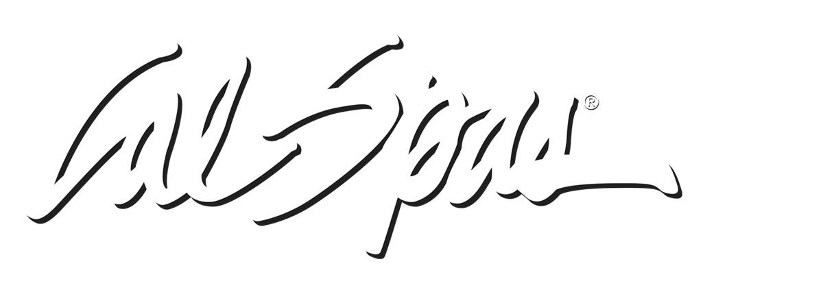 Calspas White logo Big Bear Lake